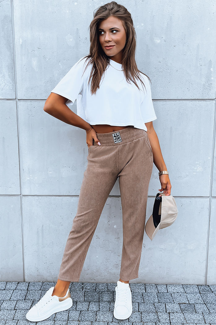 Ženske trenirke MOONLIGHT Barva kamela DSTREET UY1642