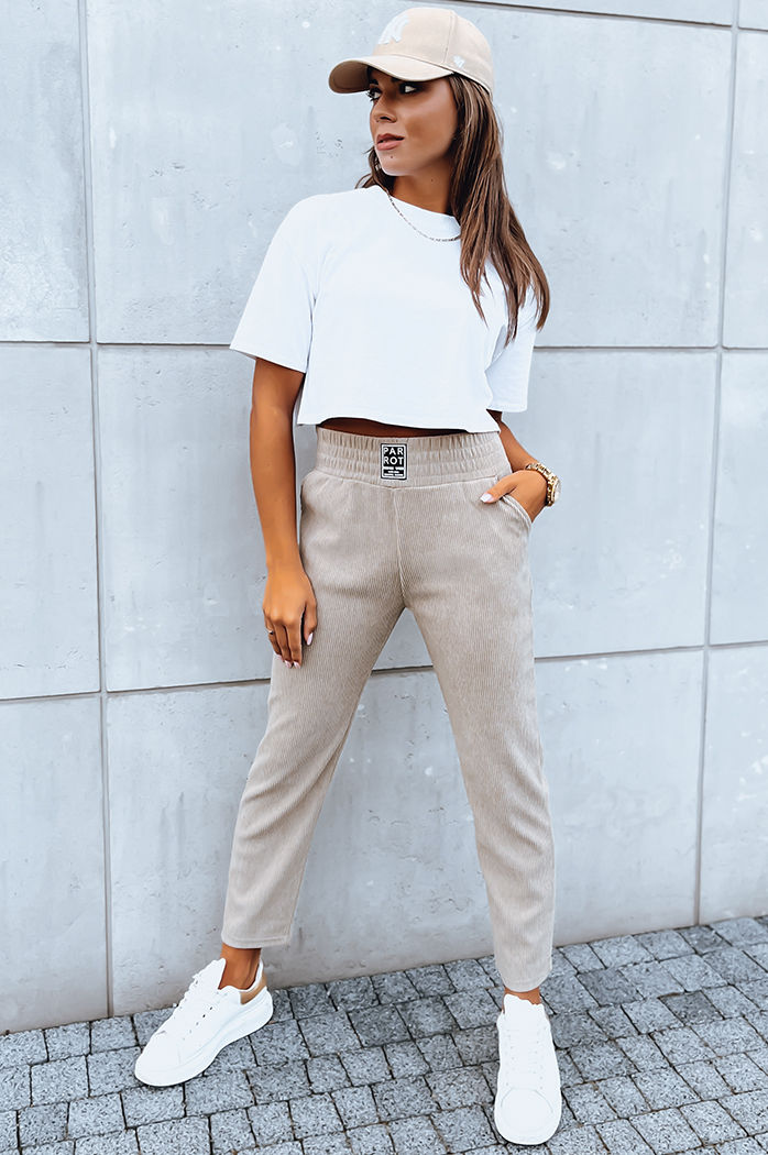 Ženske trenirke MOONLIGHT Barva Bež DSTREET UY1644