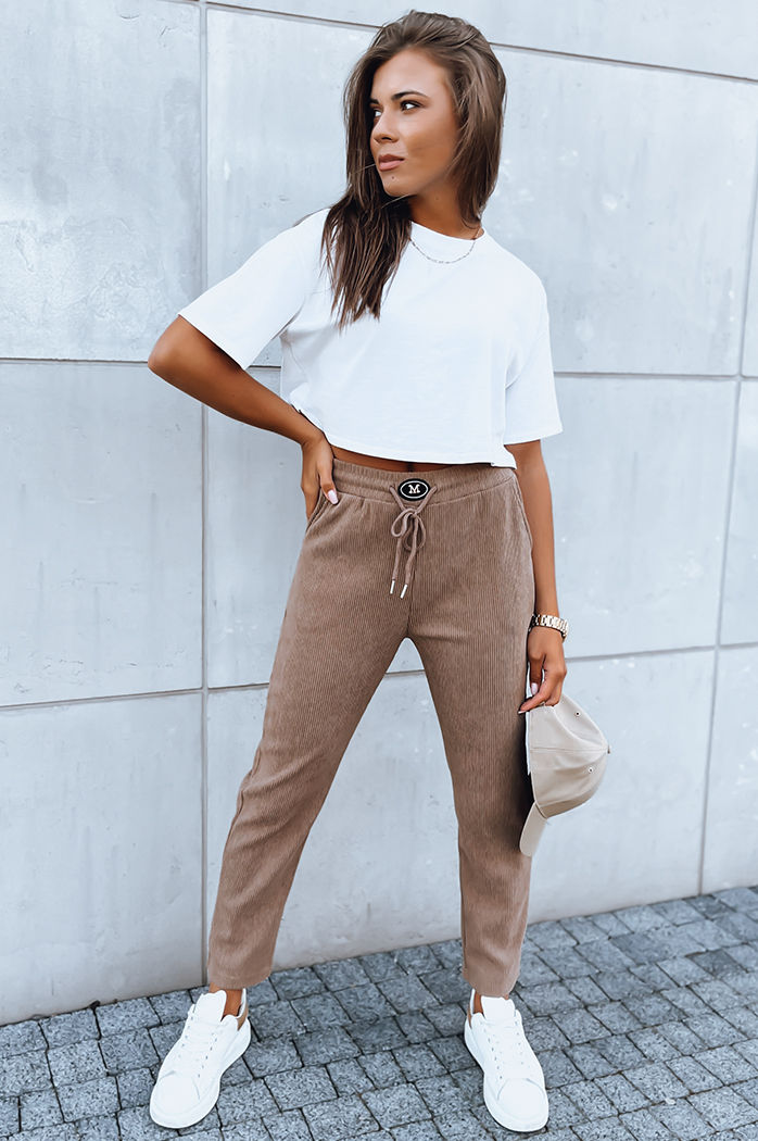 Ženske trenirke STARLUXE Barva kamela DSTREET UY1646