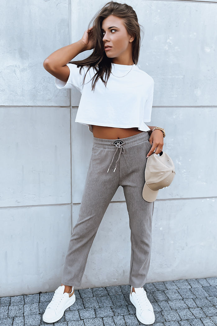 Ženske trenirke STARLUXE Barva Temno bež DSTREET UY1648