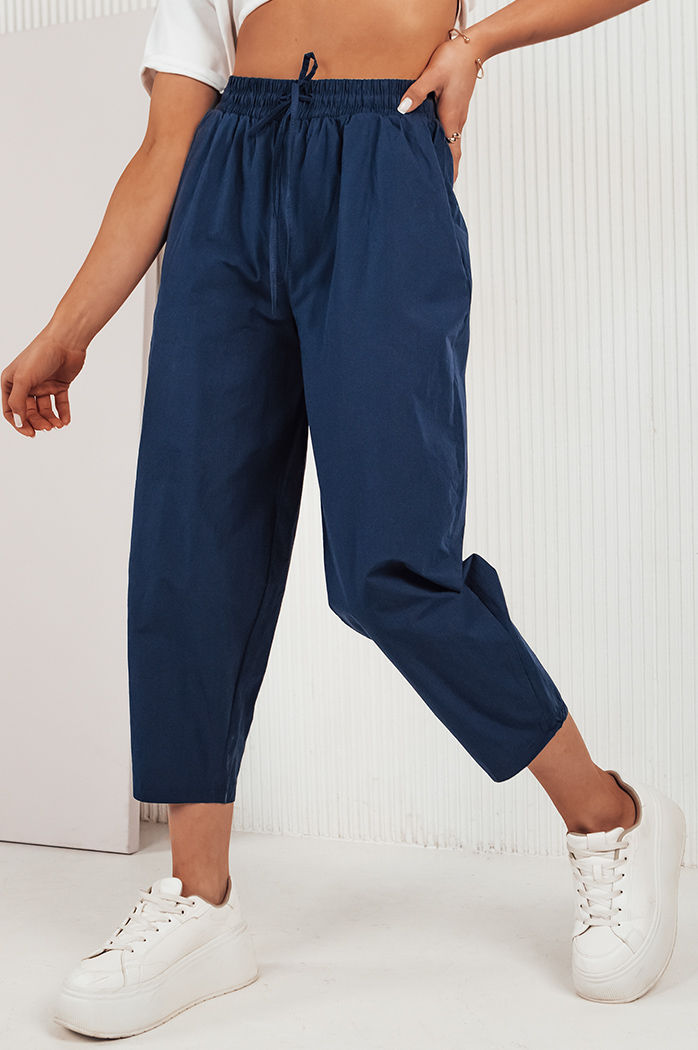 Ženske hlače casual BALLOON FANTASY Barva Mornarica DSTREET UY1667