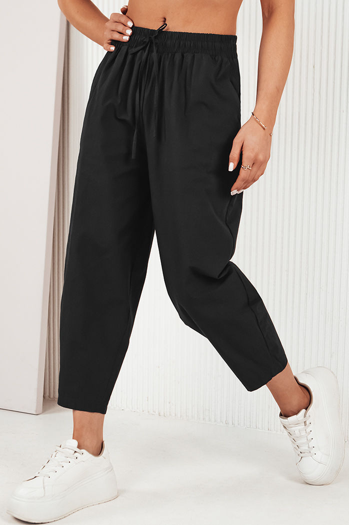 Ženske hlače casual BALLOON FANTASY Barva Črna DSTREET UY1668