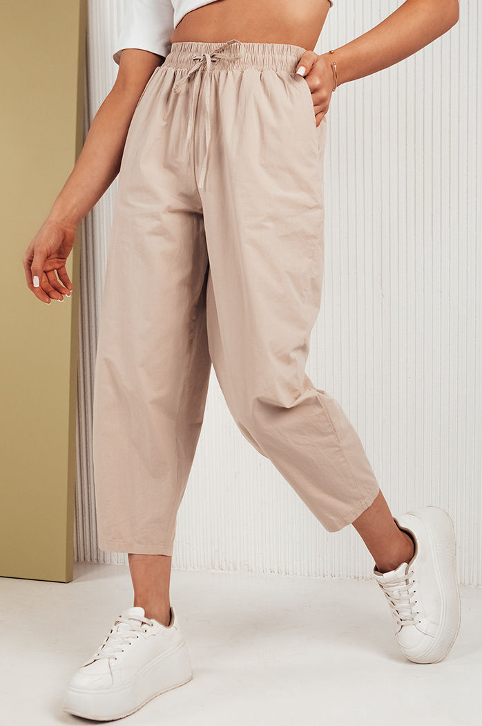 Ženske hlače casual BALLOON FANTASY Barva Bež DSTREET UY1669