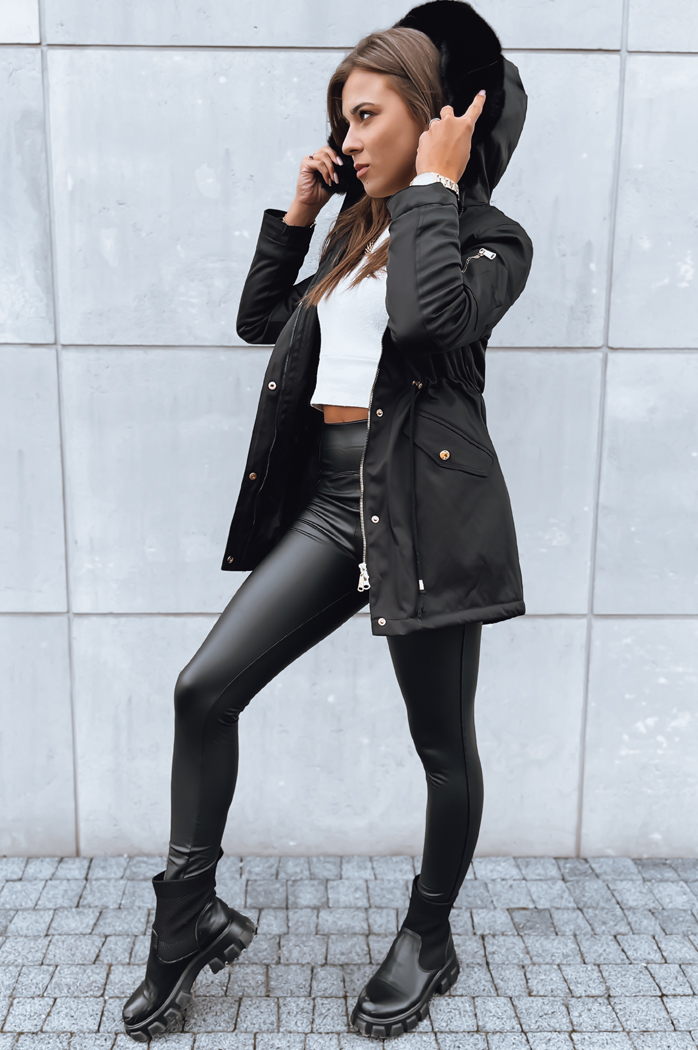 Ženska zimska jakna GODDESS Barva Črna DSTREET TY3867