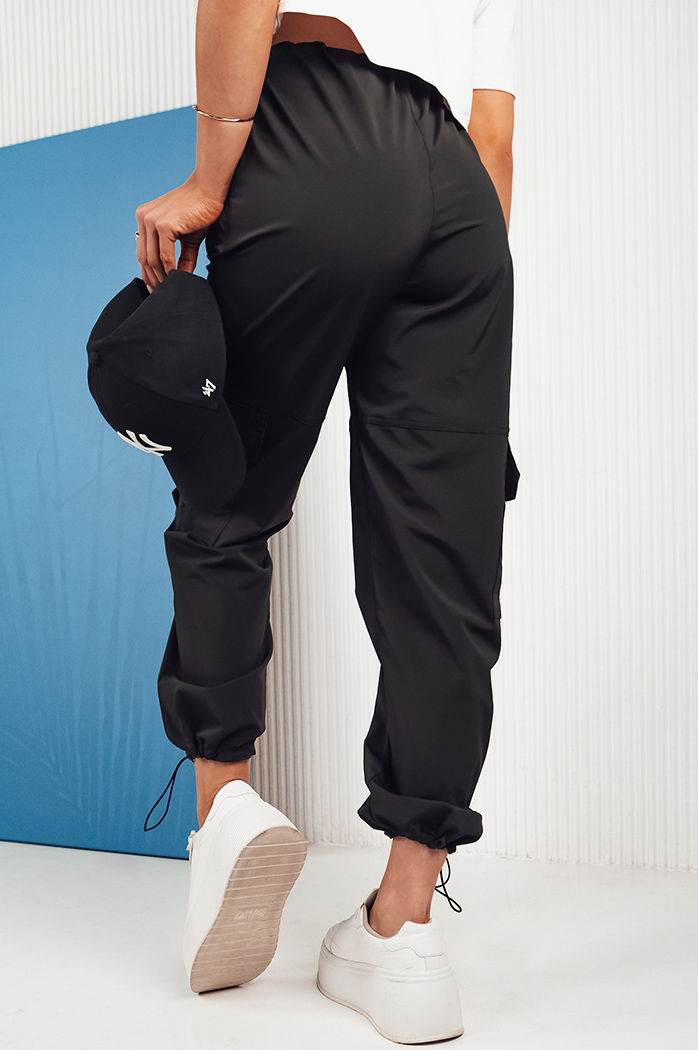 Ženske padalske hlače Couture Queen Barva Črna DSTREET UY1677