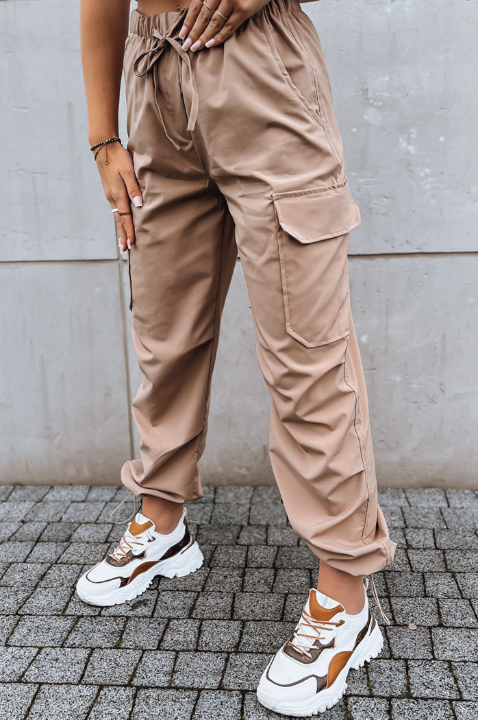 Ženske padalske hlače ALBUS Barva Bež DSTREET UY1678