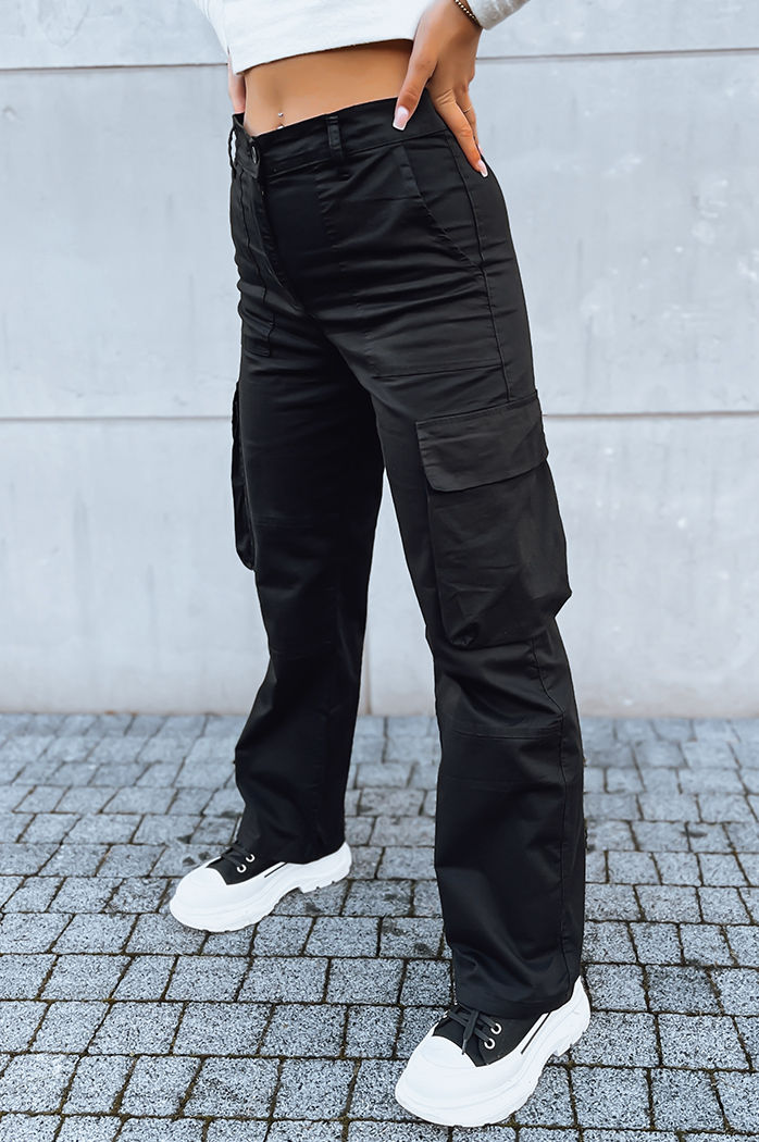 Ženske hlače casual SAFRI Barva Črna DSTREET UY1681