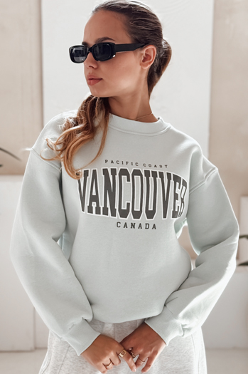 Ženska majica brez kapuce VANCOUVER mint Dstreet BY1226