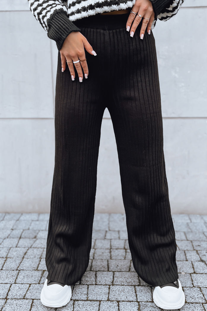 Ženske hlače casual MOSSYMOOD Barva Črna DSTREET UY1689