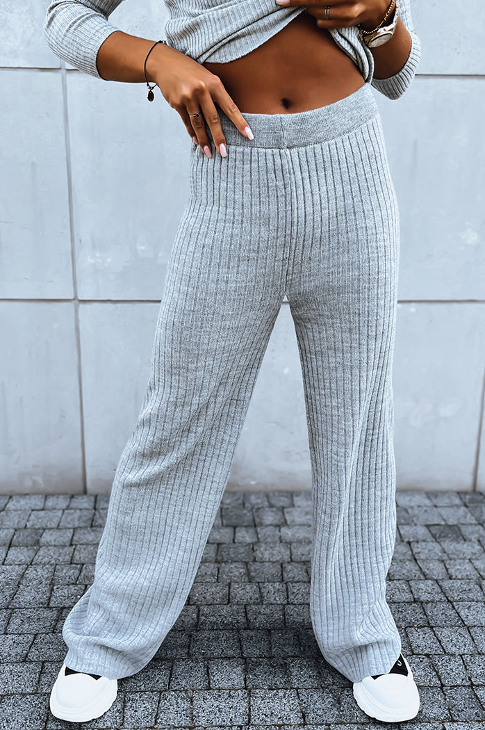 Ženske hlače casual MOSSYMOOD Barva siva DSTREET UY1691