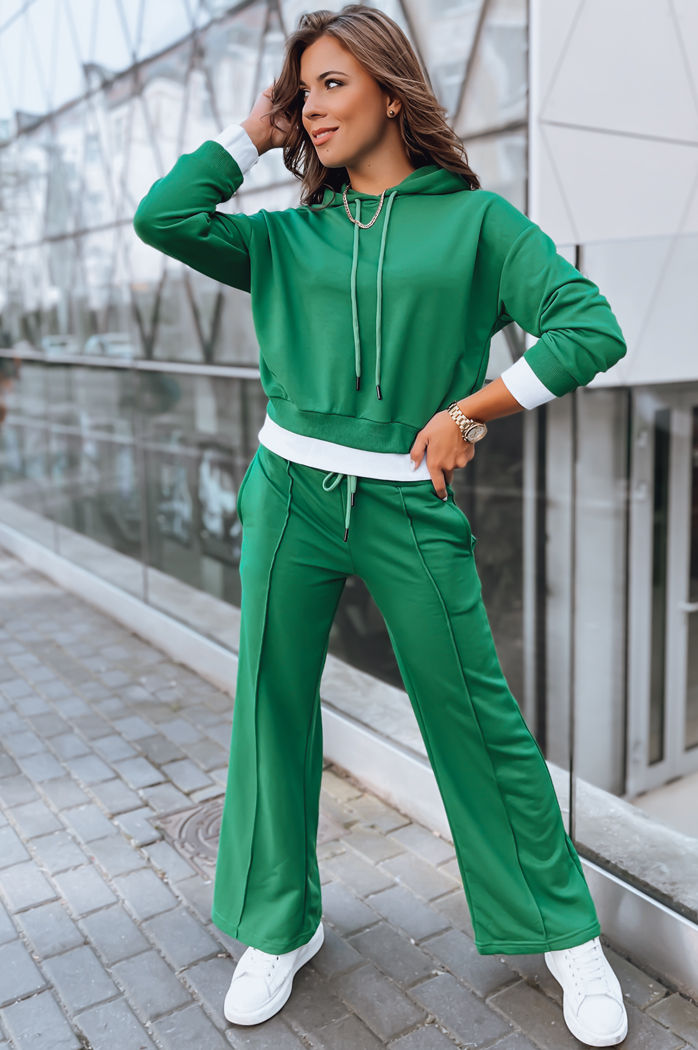 Ženski komplet trenirke SANELIS Barva Temno zelena DSTREET AY0989