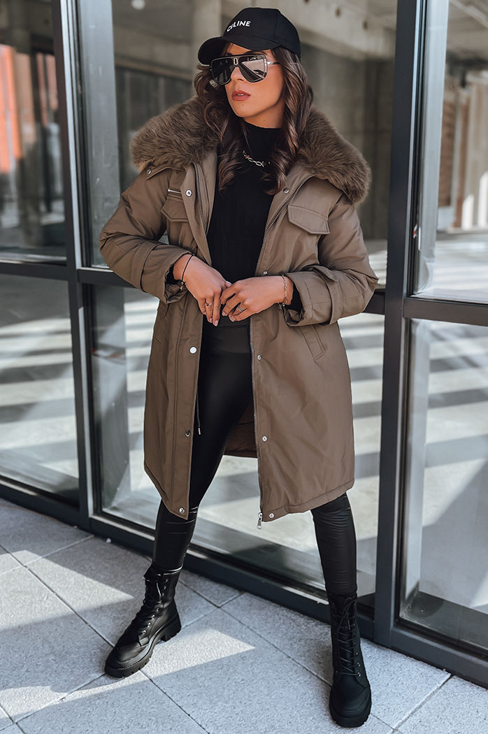 Ženska parka jakna MARBLIS Barva Kaki DSTREET TY3929