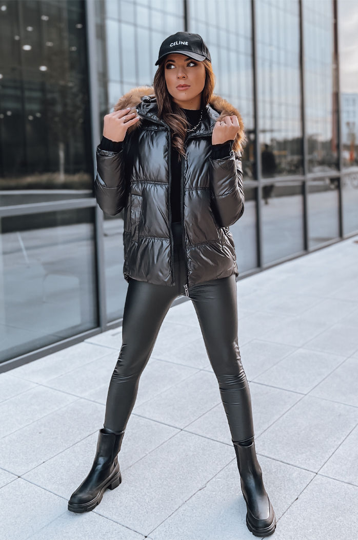 Ženska zimska jakna SPARKLE Barva Črna DSTREET TY3953