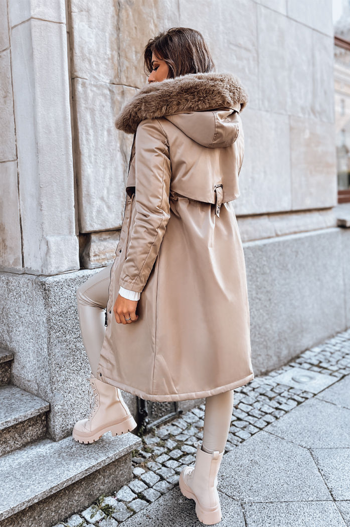 Ženska zimska jakna LUSTER Barva Bež DSTREET TY3958