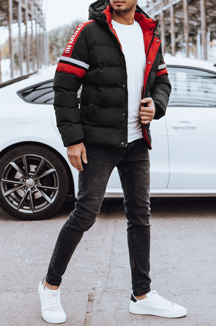 Moška prešita zimska jakna črna Dstreet TX4568