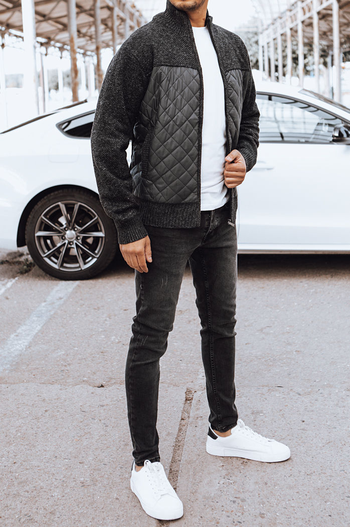 Moška prešita jakna Barva Temno siva DSTREET TX4577