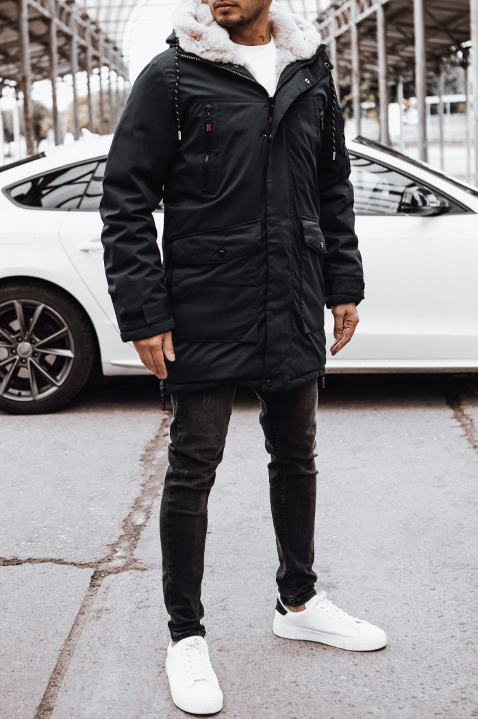 Moška zimska jakna črna Dstreet TX4594