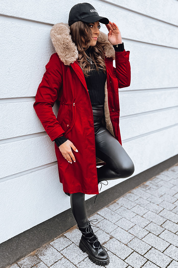 Ženska zimska jakna NADER Barva rdeča DSTREET TY4032