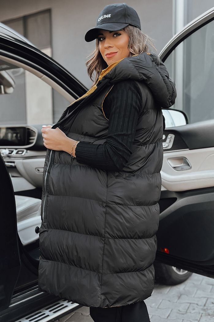 Ženski telovnik s kapuco NEEKO Barva Črna DSTREET TY4042