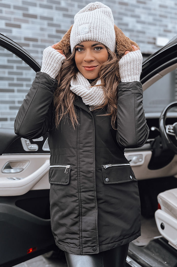 Ženska parka jakna SNOWFALL Barva Črna DSTREET TY4087