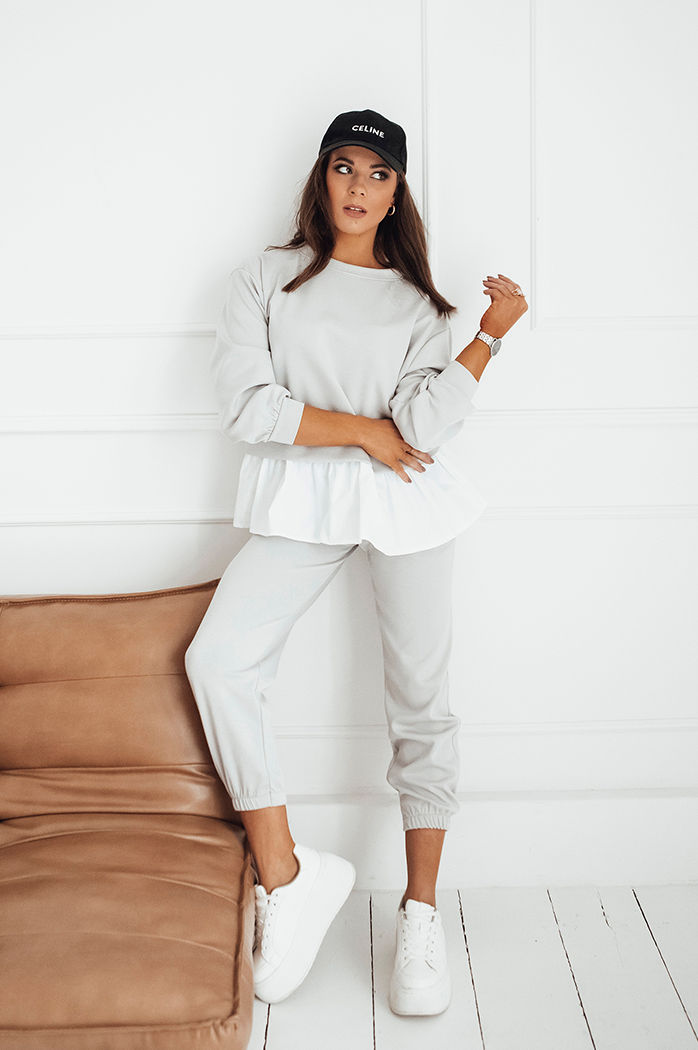 Ženske trenirke MOSS Barva Svetlosiva DSTREET UY1853