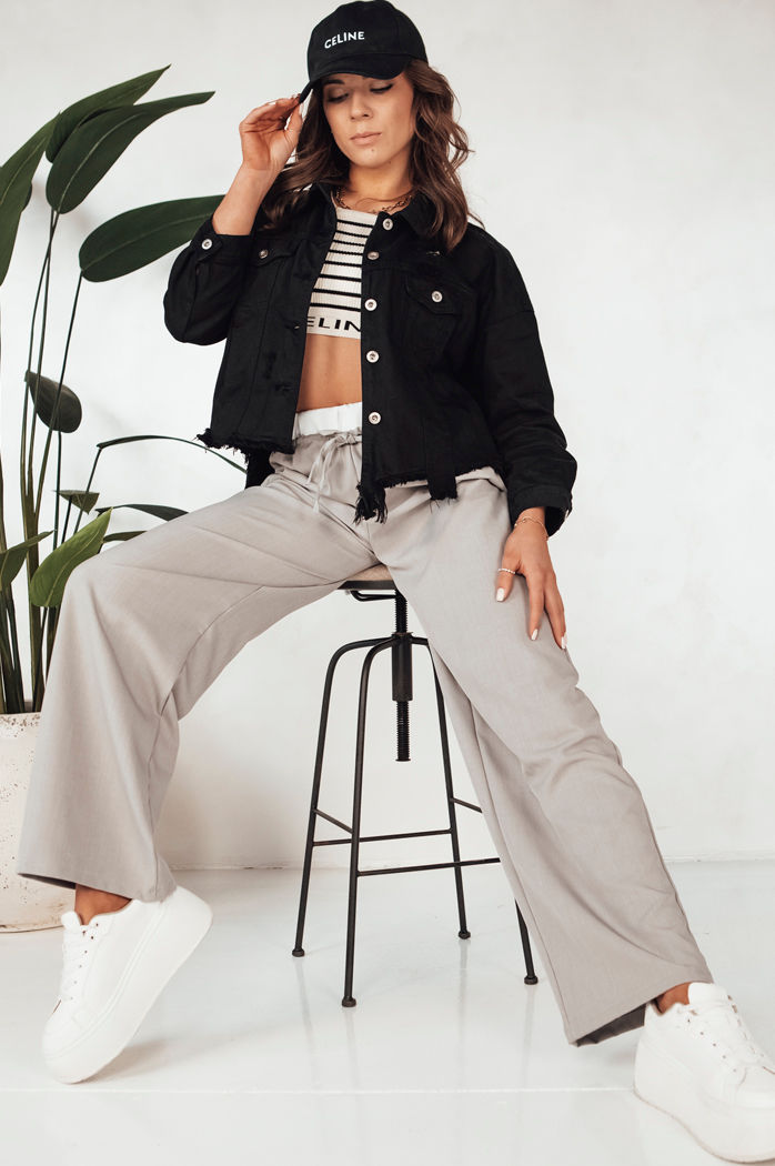 Ženska jeans jakna MOLI black Dstreet TY4132