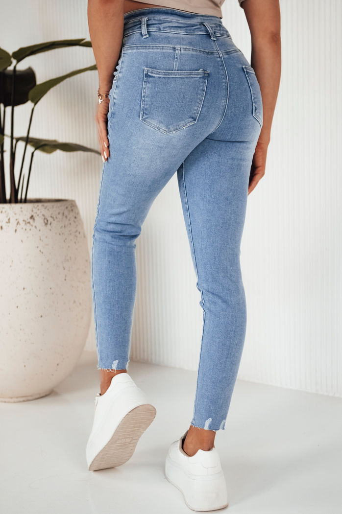 Ženske kavbojke z visokim pasom MARIE Barva Modra DSTREET UY1867