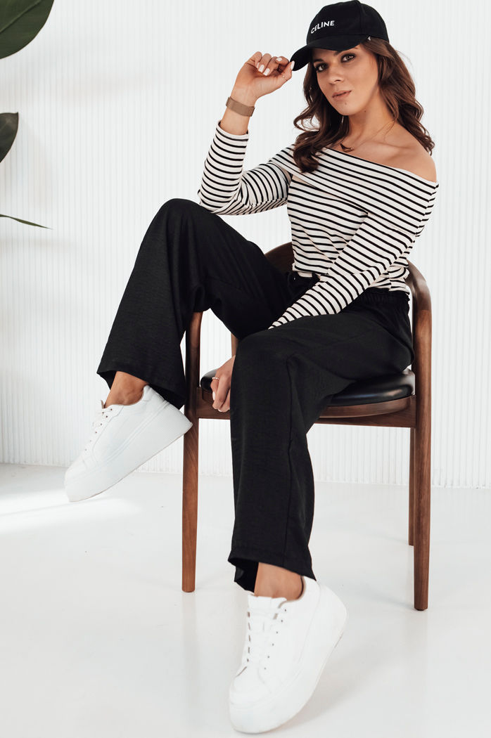 Ženska elegantna bluza TESSO Barva Črna DSTREET RY2352
