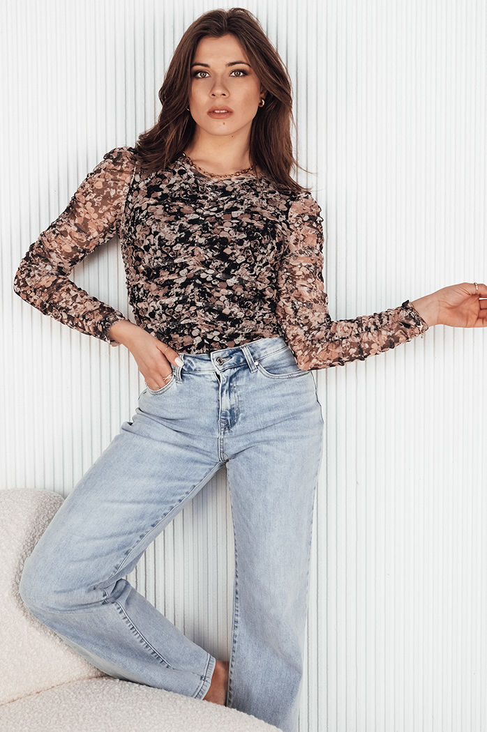 Ženska elegantna bluza RUFFI Barva Večbarvno DSTREET RY2357