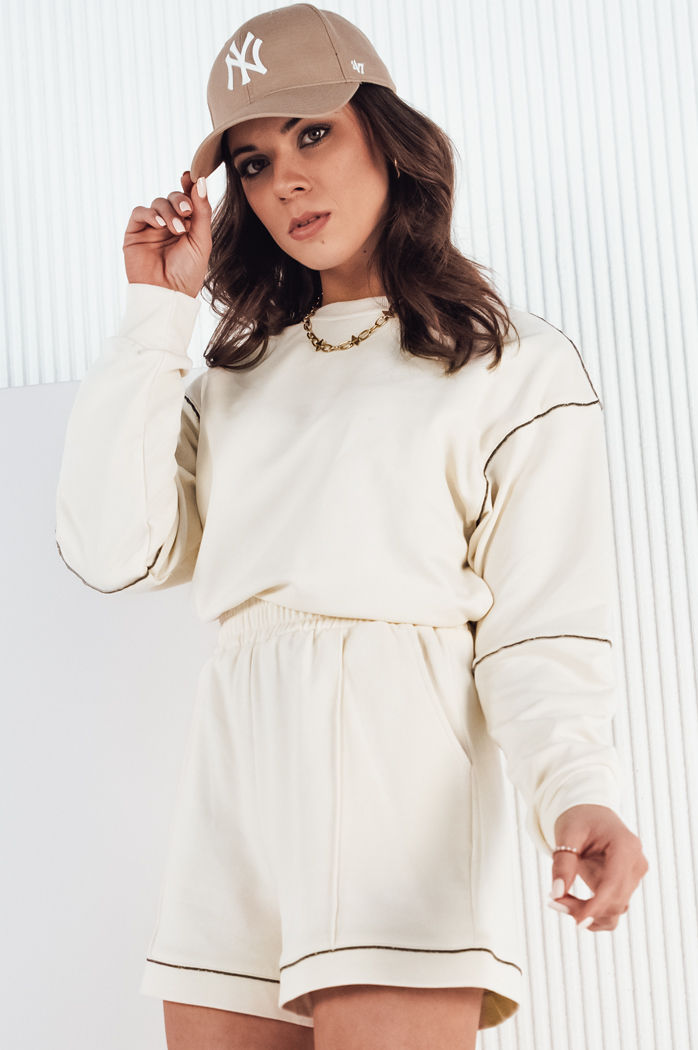 Ženski komplet trenirke PULGAR Barva Ecru DSTREET AY1011