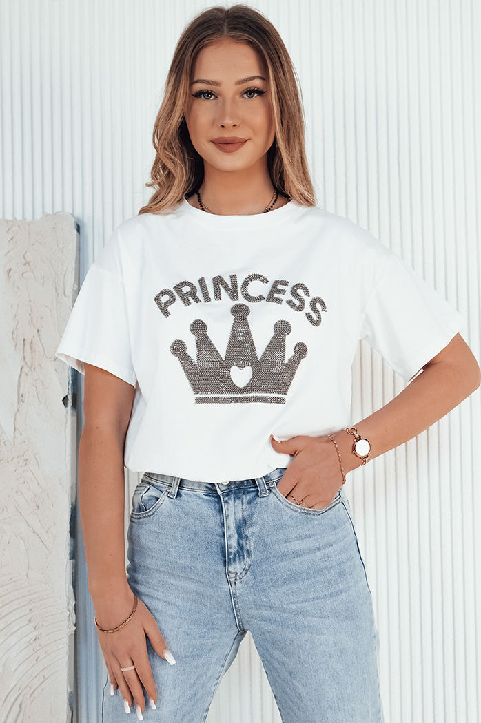 Ženska majica PRINCY bela Dstreet RY2390