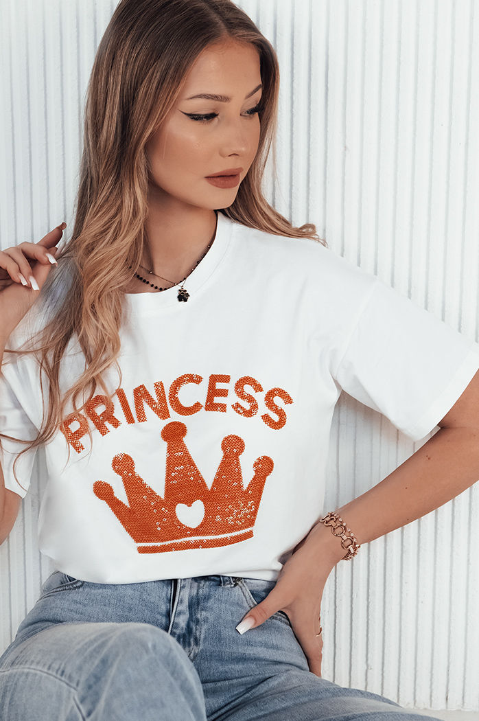 Ženska majica PRINCY bela Dstreet RY2392