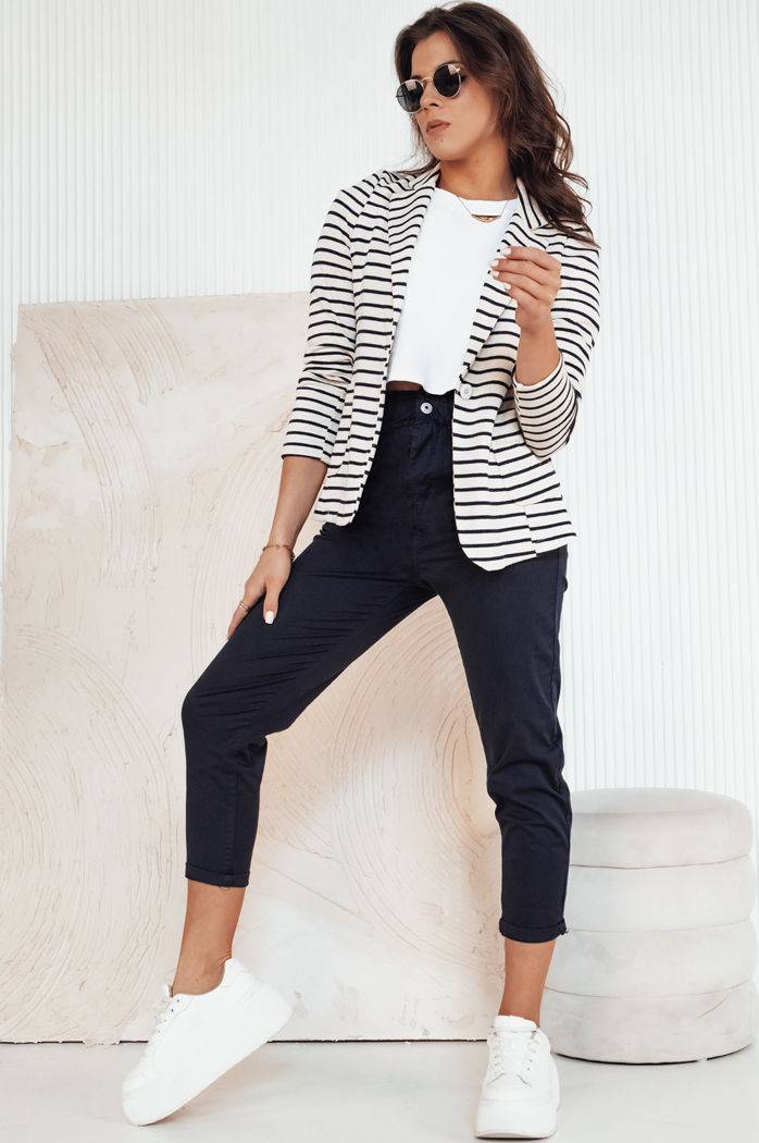 Ženske hlače casual MAFRA Barva Mornarica DSTREET UY1950