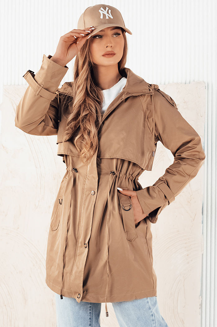 Ženska jakna parka BRENS beige Dstreet TY4231