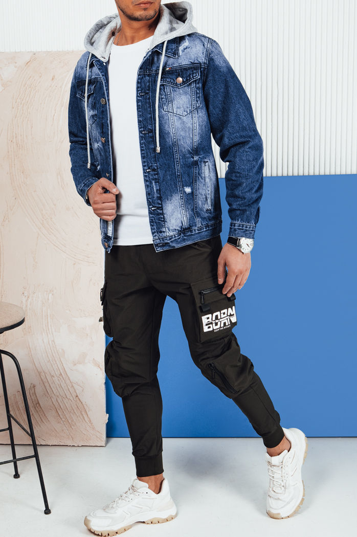 Moška jeans jakna Barva Mornarica DSTREET TX4690