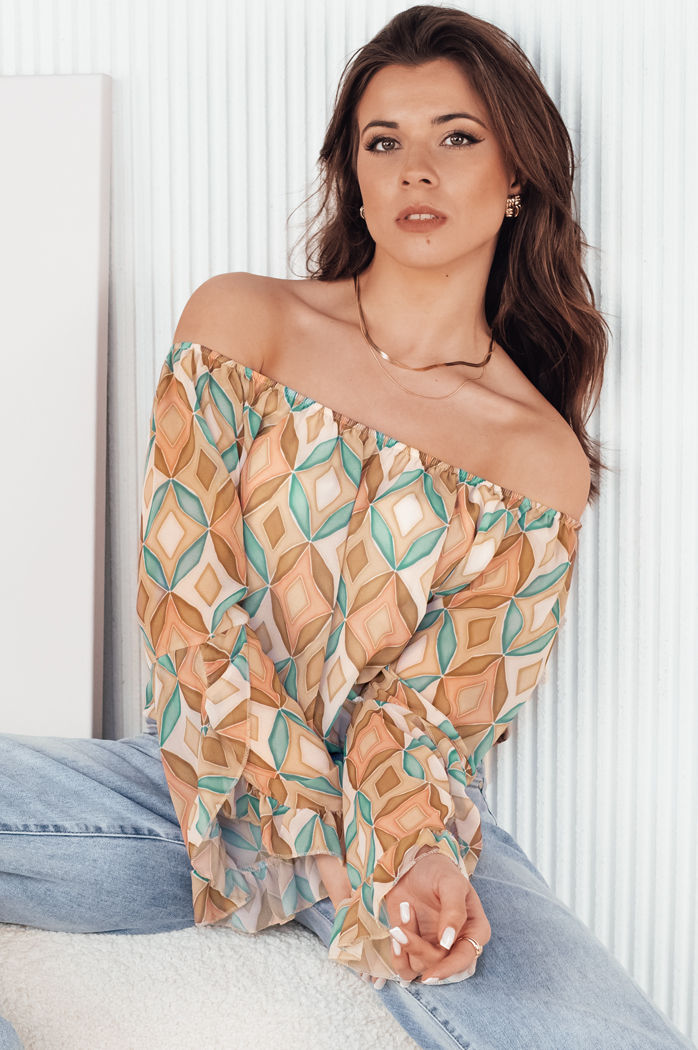 Ženska bluza SPRIAN brown Dstreet RY2463