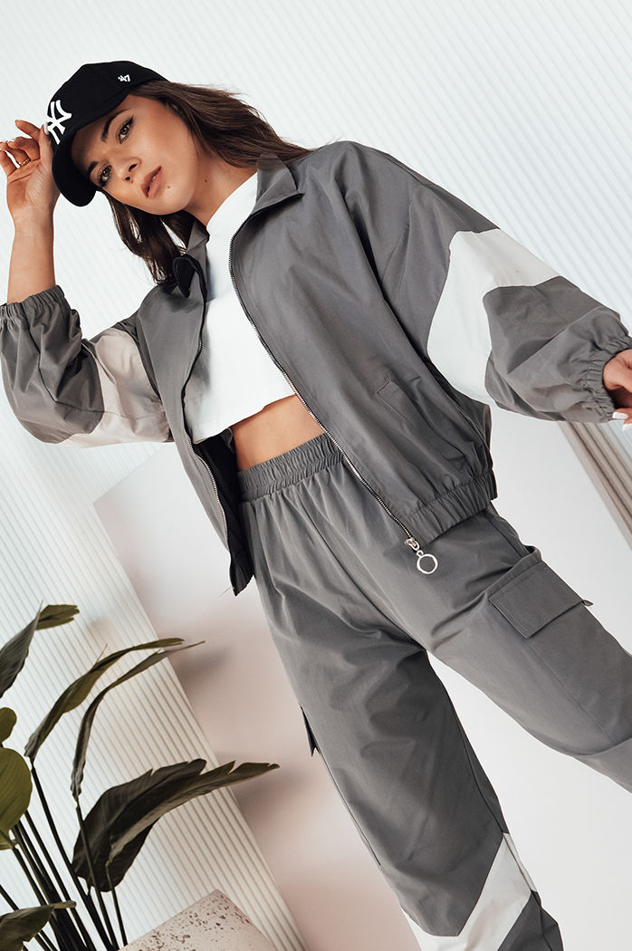 Komplet damski dresowy HAROL ciemnoszary Dstreet AY1022