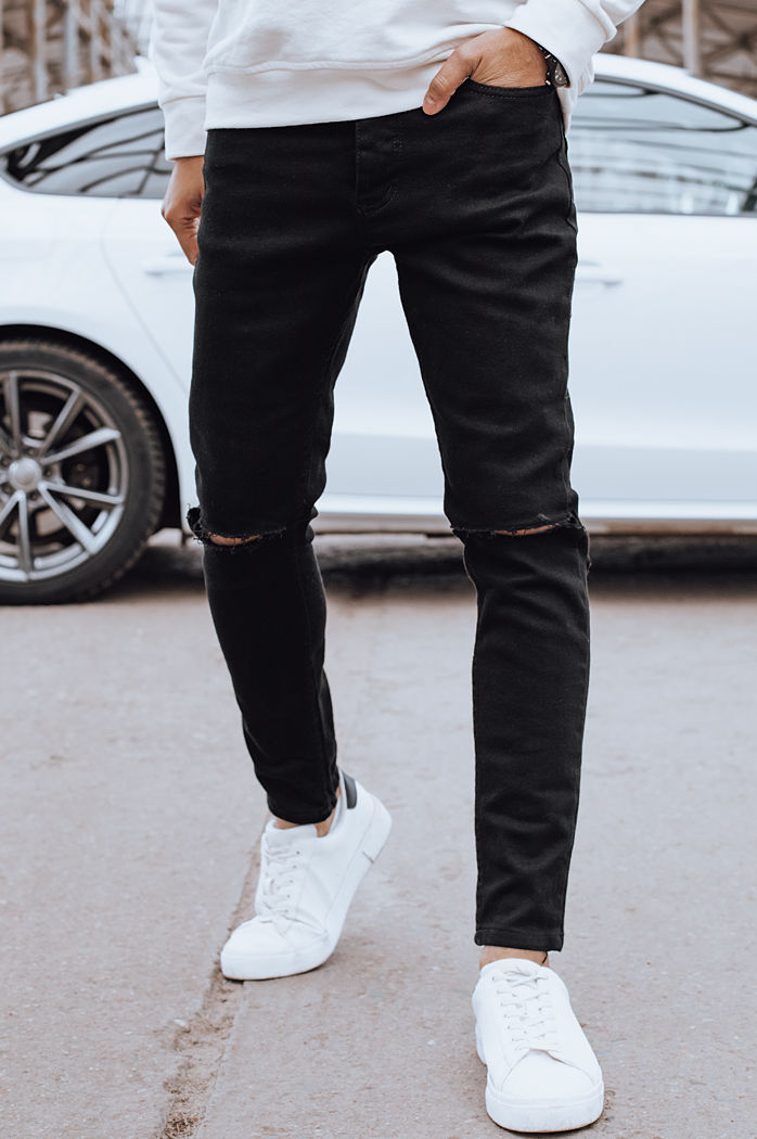 Spodnie męskie jeansowe czarne Dstreet UX4262