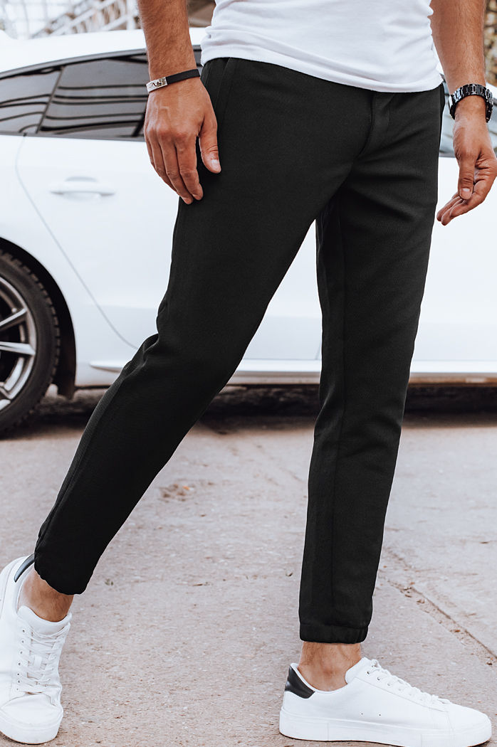 Moške jogger hlače črne Dstreet UX4263