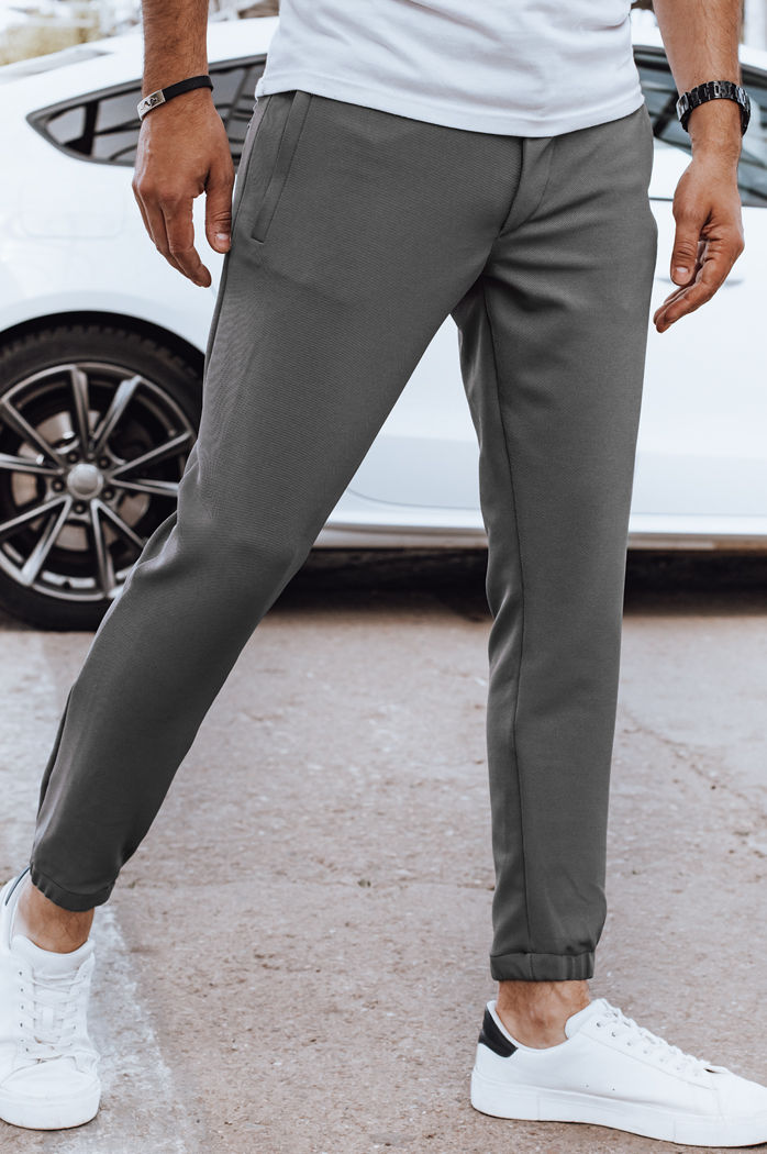 Moške temno sive jogger hlače Dstreet UX4265