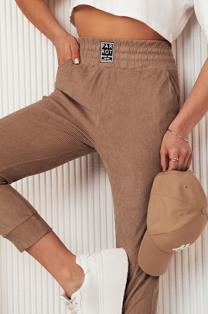 Ženske trenirke LORIST Barva kamela DSTREET UY2057