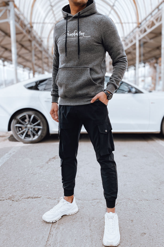 Moška jopa s potiskom Barva Antracitna DSTREET BX5705