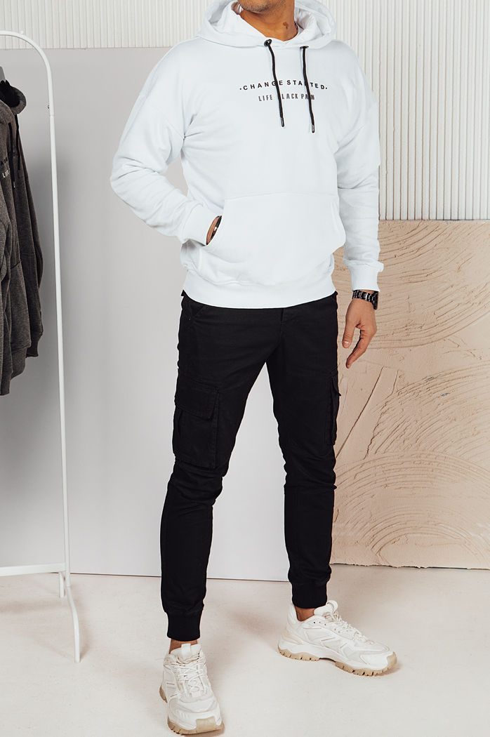 Moška jopa s kapuco Barva Bela DSTREET BX5721