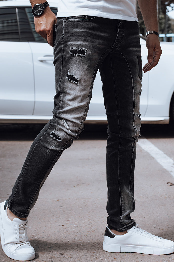 Spodnie męskie jeansowe czarne Dstreet UX4298