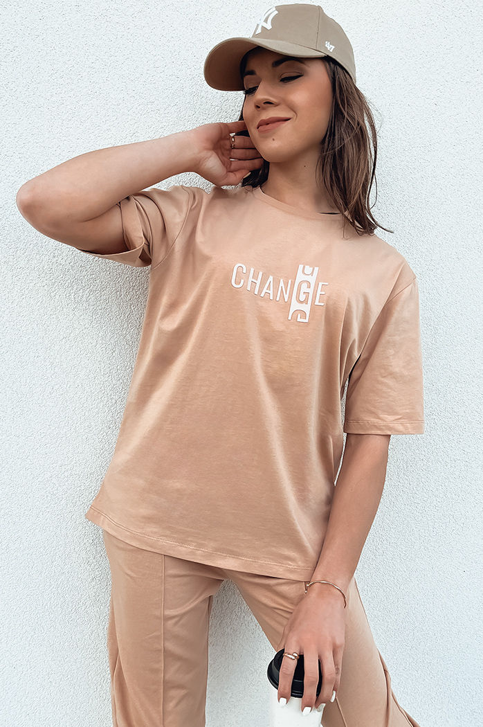 Ženski komplet trenirke ZIMELAN beige Dstreet AY1030