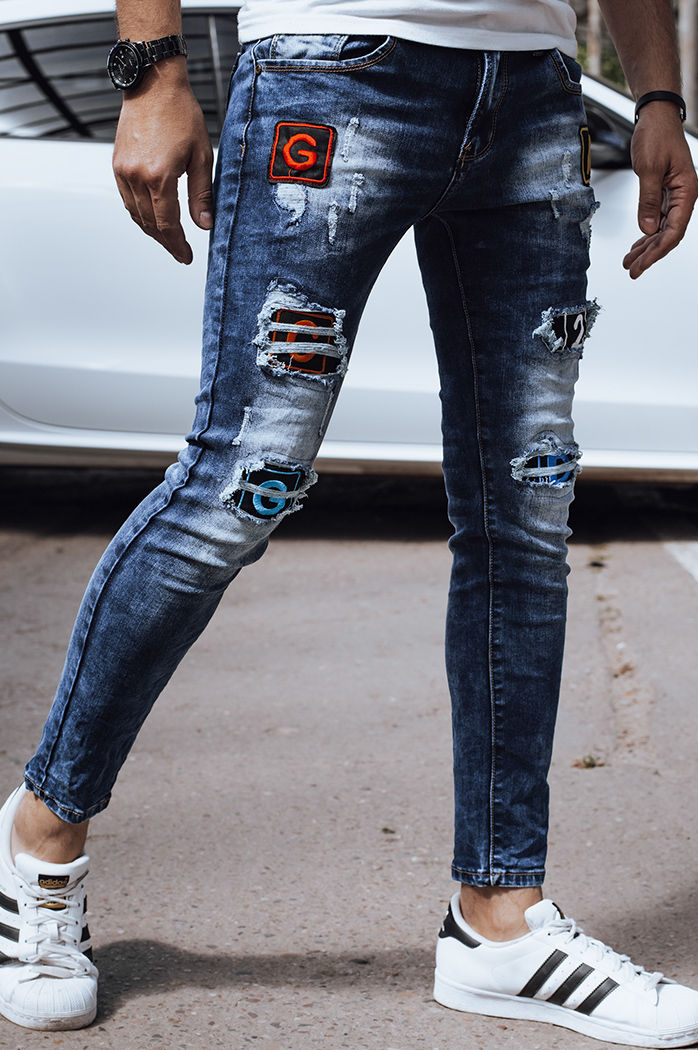 Spodnie męskie jeansowe niebieskie Dstreet UX4324