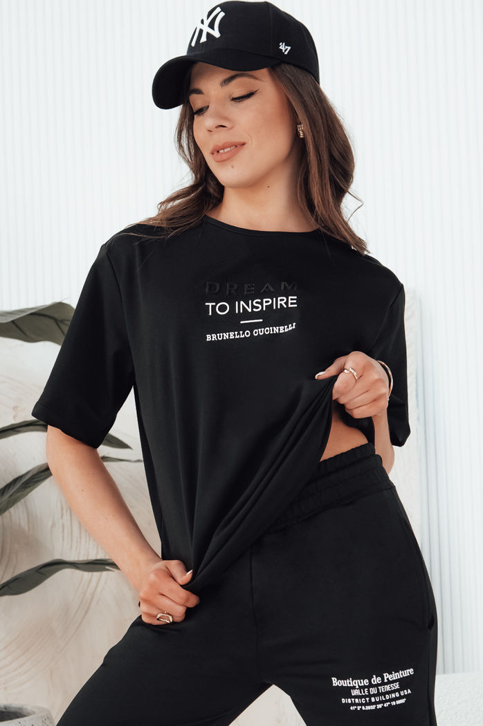 Komplet damski SIPAN czarny Dstreet AY1044