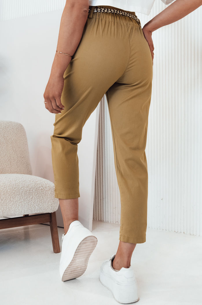 Ženske hlače iz blaga ERLON yellow Dstreet UY2099