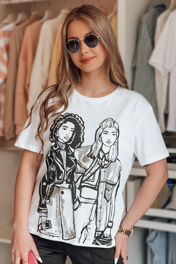 Ženska majica COMIS bela Dstreet RY2608