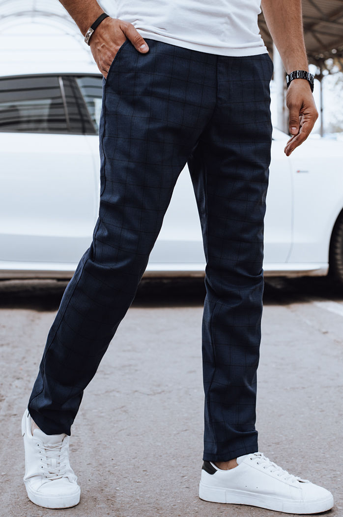 Spodnie męskie casual ciemnogranatowe Dstreet UX4381
